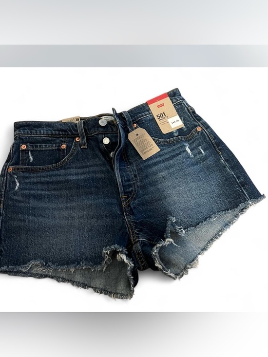 Levi's Pants - Levi's 501 Women's Dark Blue Denim Cutoff Shorts NWT